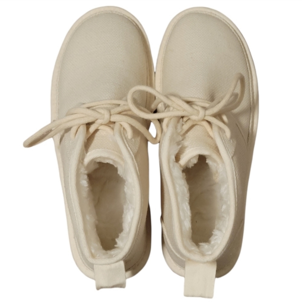 UGG‎ Neumel Natural Soft Ivory Ankle Boots 9 NWOB